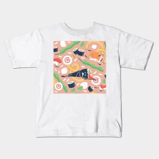 Funny Sushi Pattern Kids T-Shirt